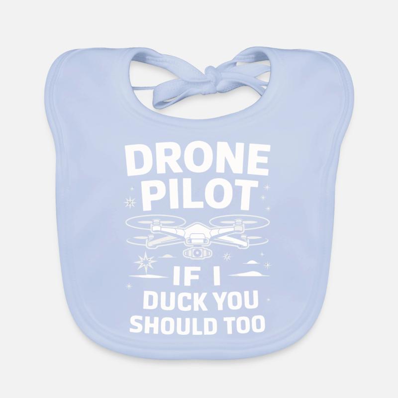 Drones Pilot Quadcopter Drone Organic Baby Bibs
