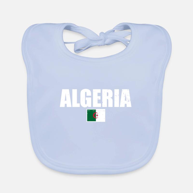 Algérie Algérie Drapeau algérien Bavoir bio Bébé