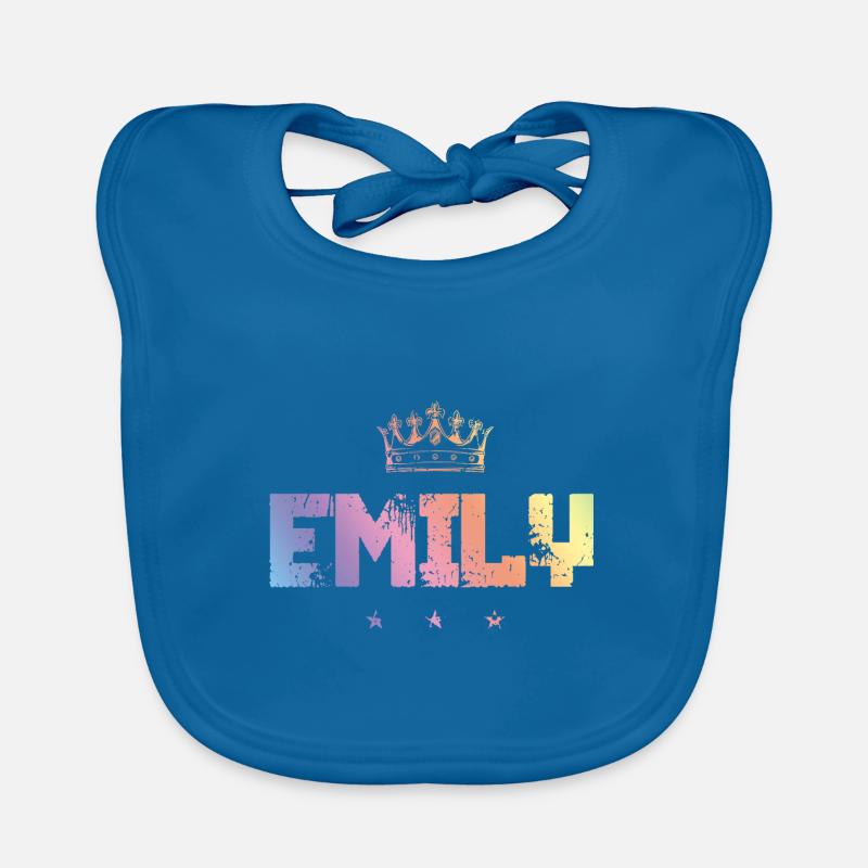 Emily - Baby Bio-Lätzchen - Pfauenblau