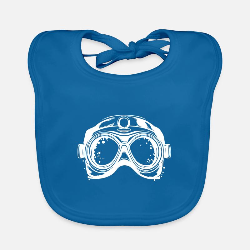 Symboles de plongée Goggles Bavoir bio Bébé