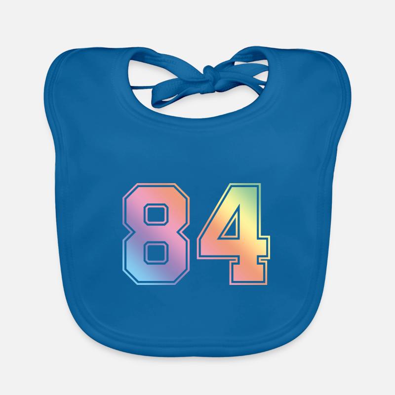 84 Numéro coloré Bavoir bio Bébé