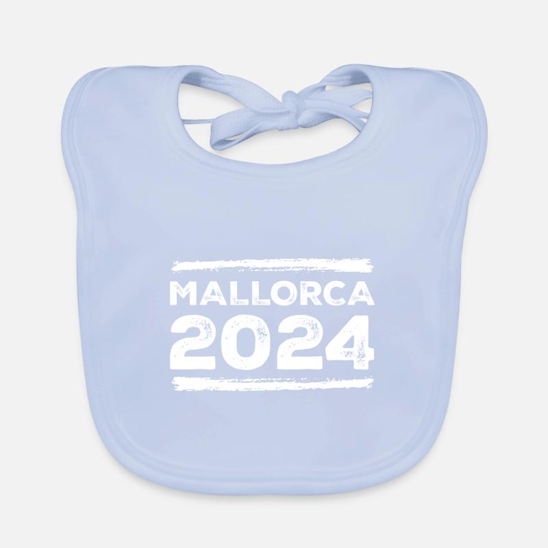 Mallorca 2024 Spruch Baby Bio-Lätzchen