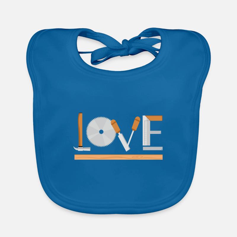Woodworking tools Love Design for Organic Baby Bibs