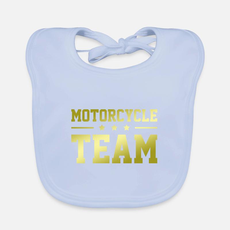 Motorcycle Team Baby Bio-Lätzchen