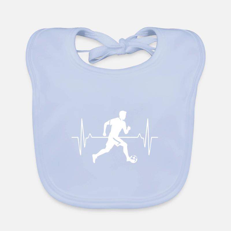 Soccer Player Soccer Player Man Pulse Frequency Organic Baby Bibs