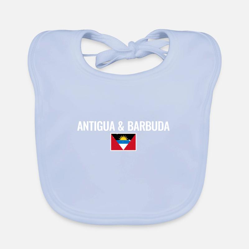Antigua & Barbuda Drapeau Antiguan Bavoir bio Bébé