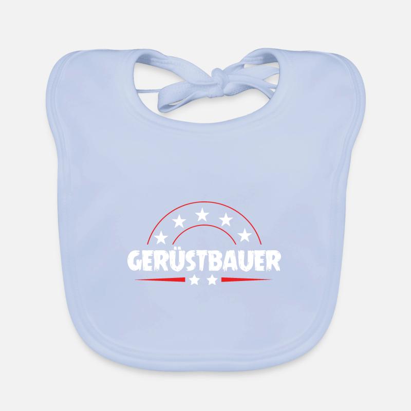 Gerüstbauer Beruf Baby Bio-Lätzchen