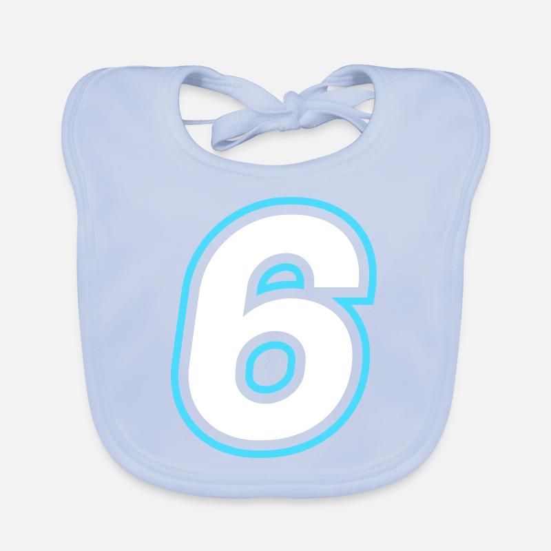 6 symbole de nombre Bavoir bio Bébé