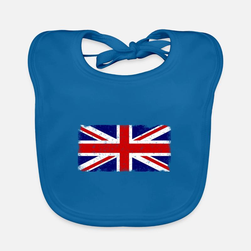 Drapeau britannique Vintage Bavoir bio Bébé