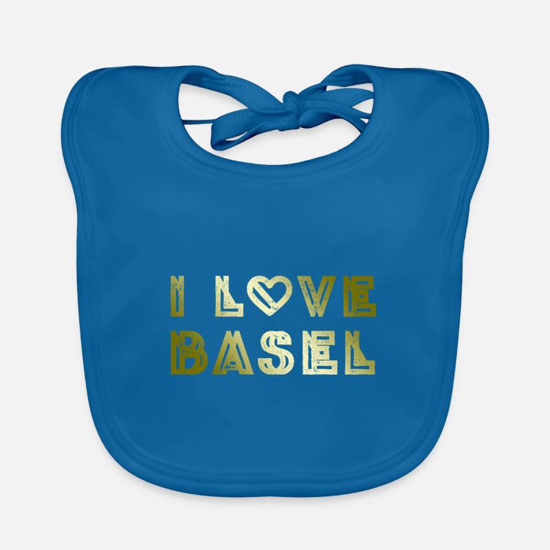 I Love Basel Baby Bio-Lätzchen