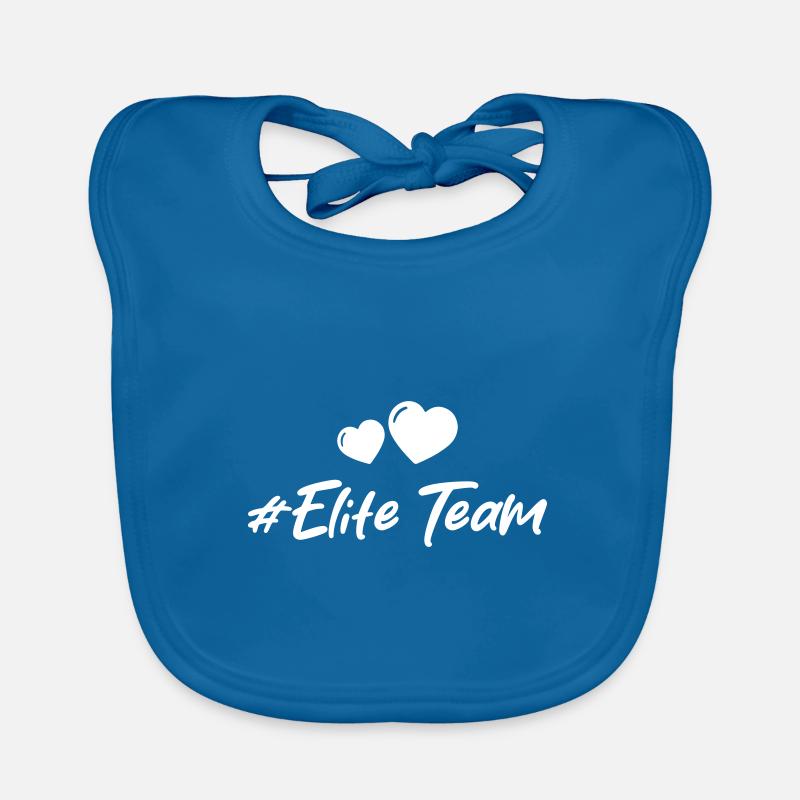 Elite Team Heart Love Organic Baby Bibs