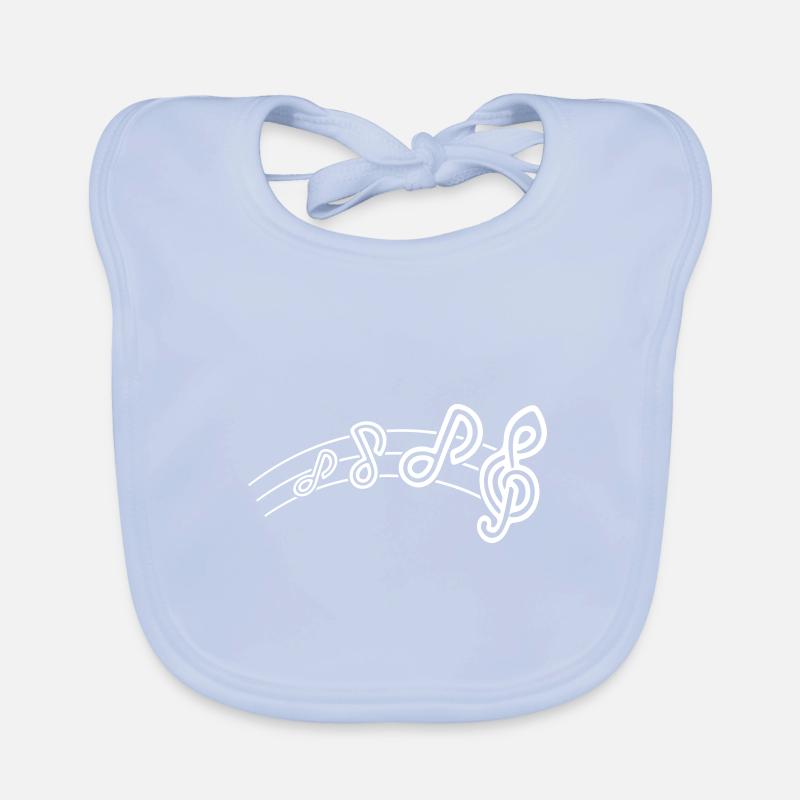 Music Notes Icon Music Organic Baby Bibs
