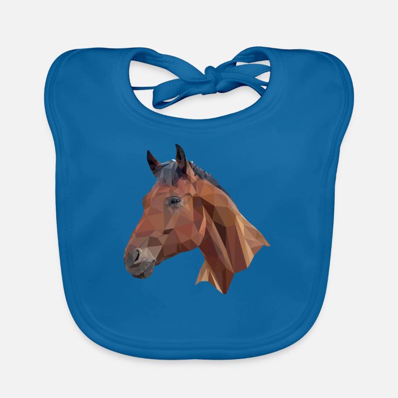 Cheval poly Bavoir bio Bébé