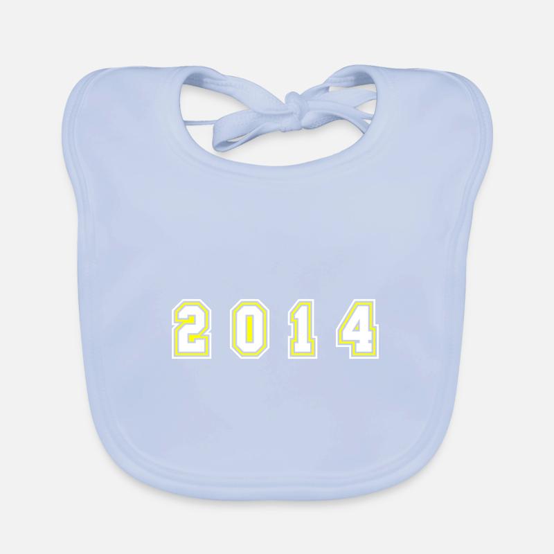 2014 Year Number Organic Baby Bibs