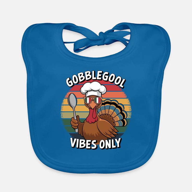 Dinde Thanksgiving Day Gobblegool Bavoir bio Bébé