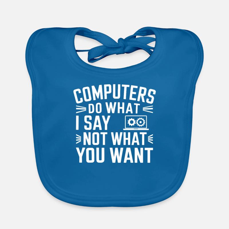 Support Administrateur Nerd Computer Tech Bavoir bio Bébé