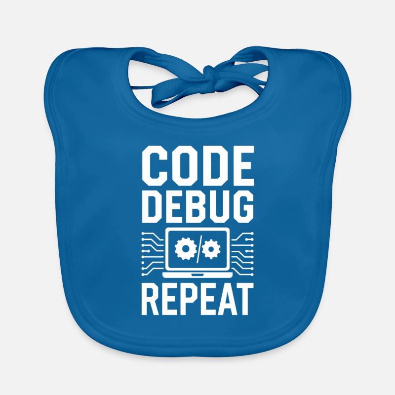 Support Administrateur Nerd Computer Tech Bavoir bio Bébé