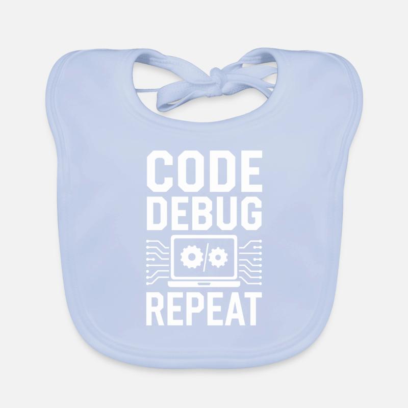Support Administrateur Nerd Computer Tech Bavoir bio Bébé