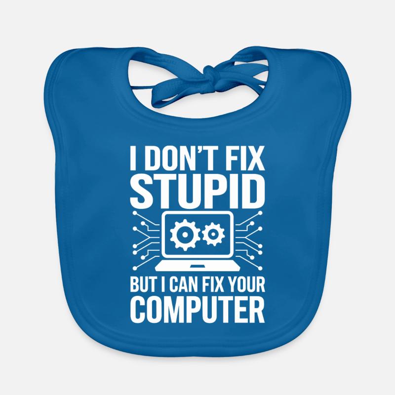 Support Administrateur Nerd Computer Tech Bavoir bio Bébé