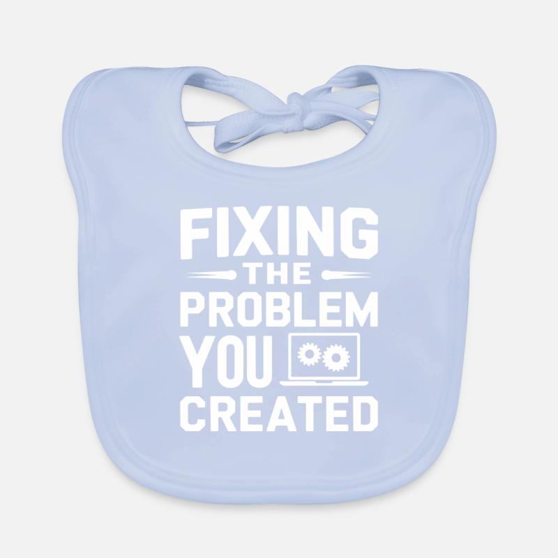 Administrator Support Nerd Computer Tech Organic Baby Bibs