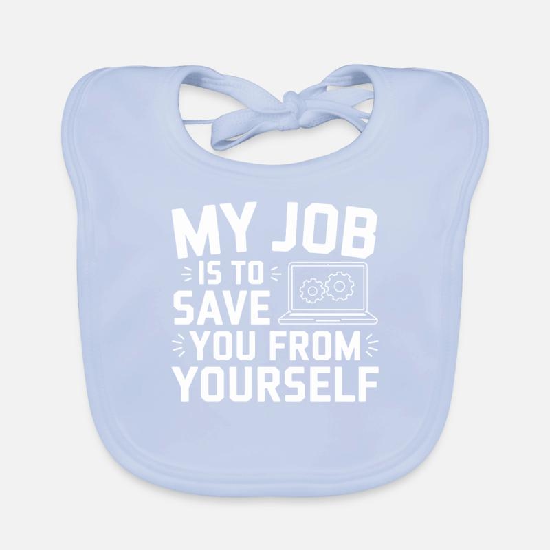 Administrator Support Nerd Computer Tech Organic Baby Bibs