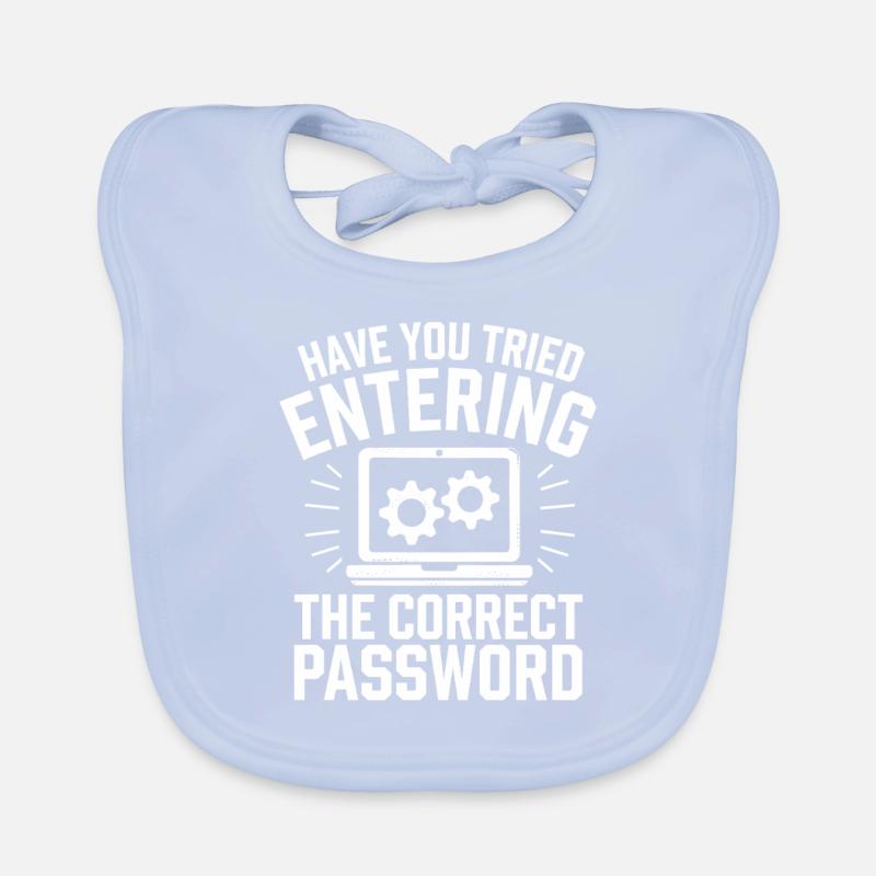 Administrator Support Nerd Computer Tech Organic Baby Bibs