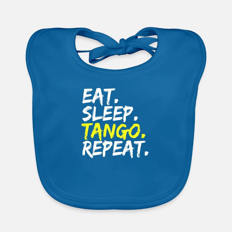 Eat Sleep Tango Repeat Danseur Danse Tenue Bavoir bio Bébé