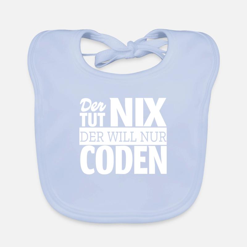 Coden Informatiker Computer Beruf Coder Outfit Baby Bio-Lätzchen