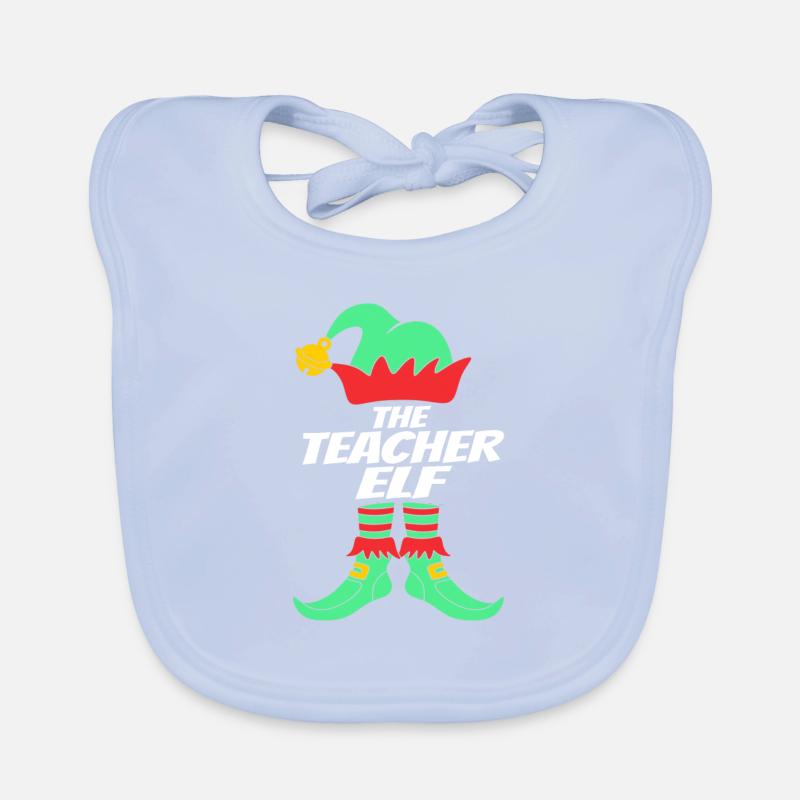 Le professeur Elf Lehrer Ugly Christmas Design Bavoir bio Bébé