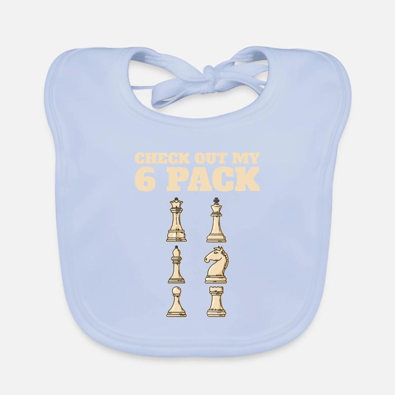 Pièce d’échecs Bavoir bio Bébé