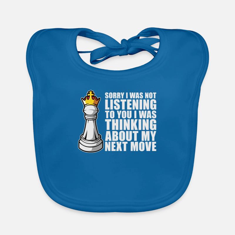 Chess chess piece Organic Baby Bibs