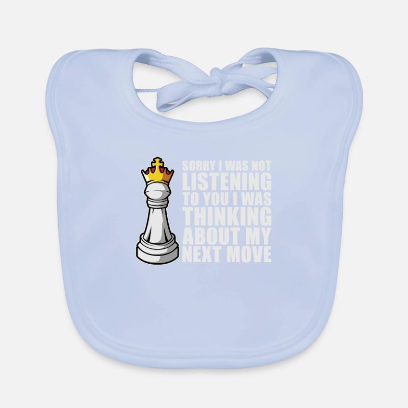 Pièce d’échecs Bavoir bio Bébé