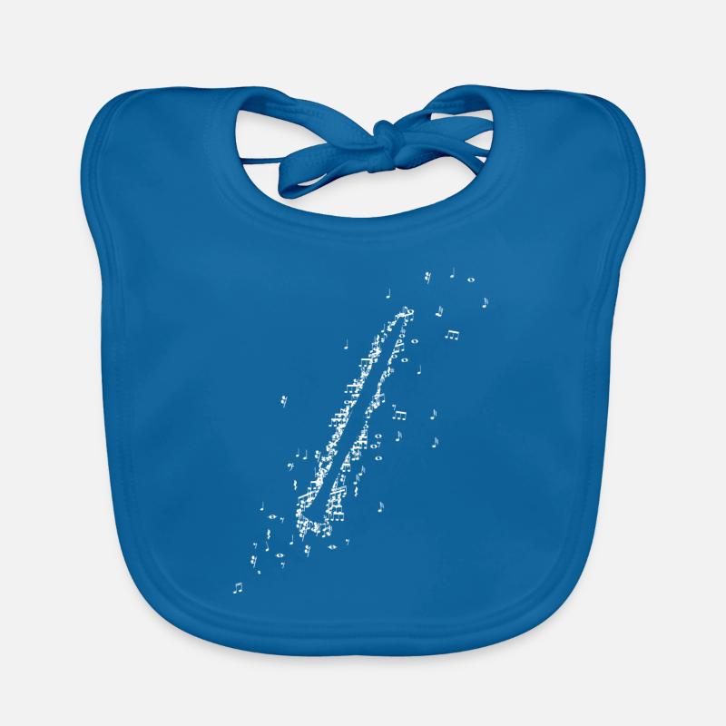 Clarinet Clarinets Musical notes Wind instrument Organic Baby Bibs