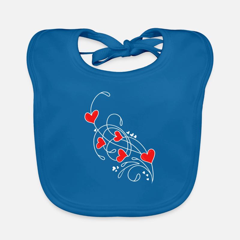 Saint-Valentin Saint-Valentin Bavoir bio Bébé