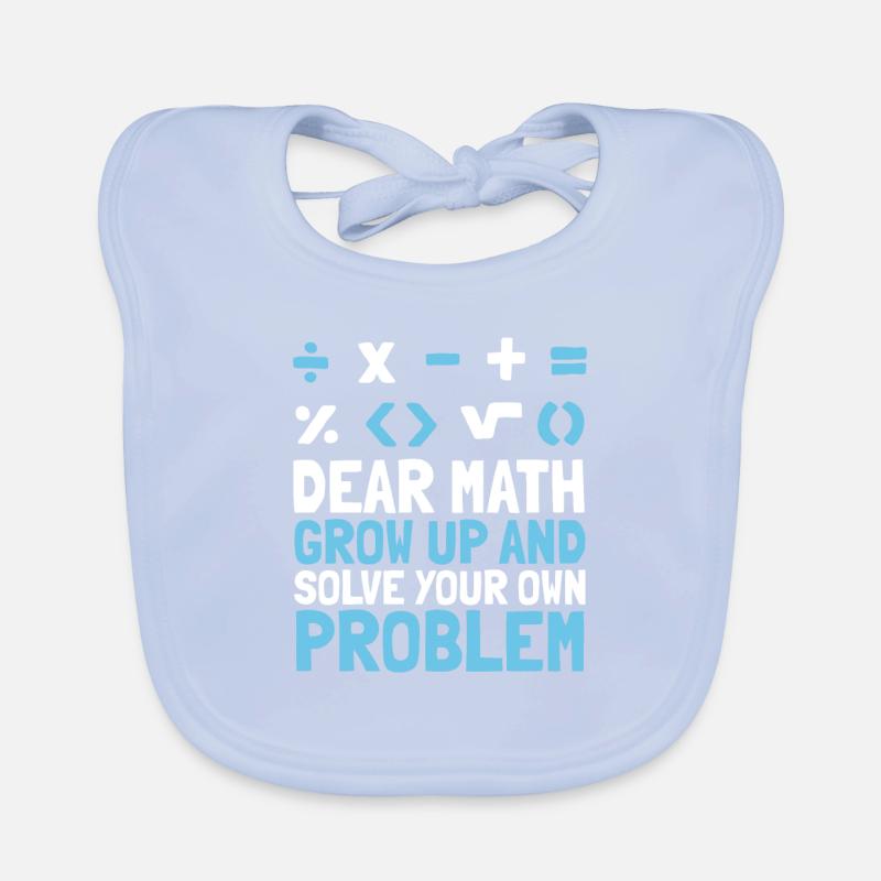 Professeur de mathématiques Mathématicien Professeur de mathématiques Mathématiques Bavoir bio Bébé