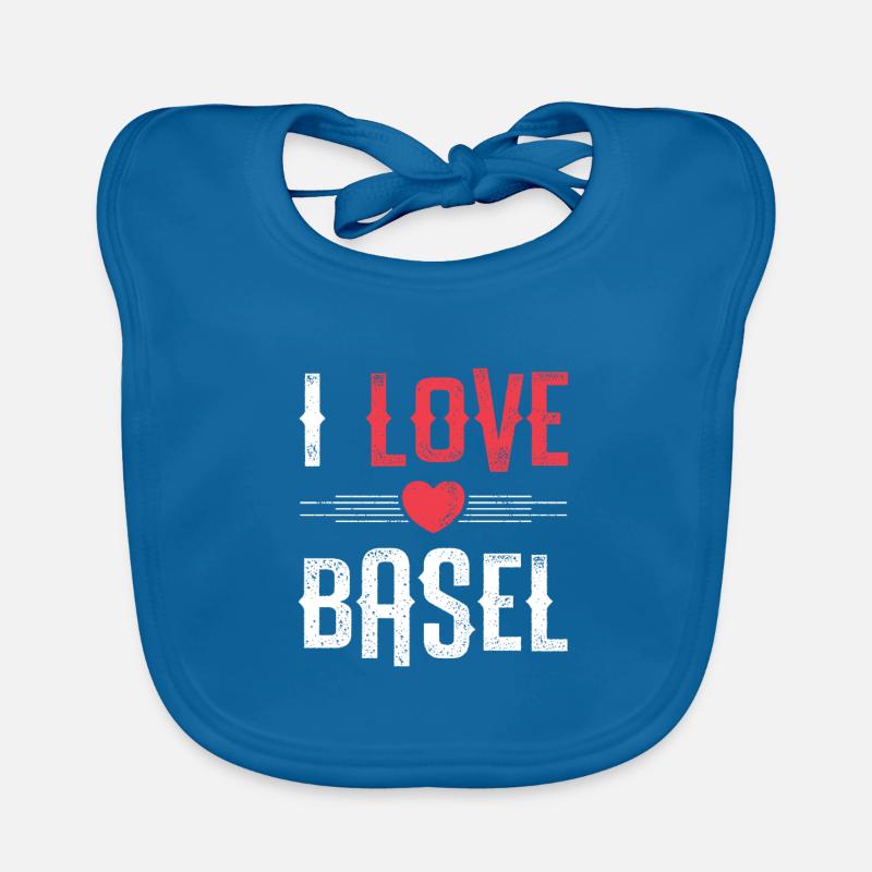 I Love Basel Baby Bio-Lätzchen