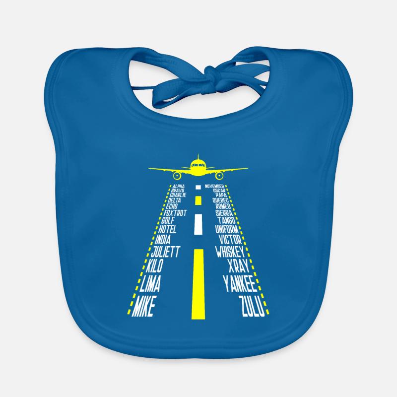 Airplane Pilot Pilot Pilot Pilot Organic Baby Bibs