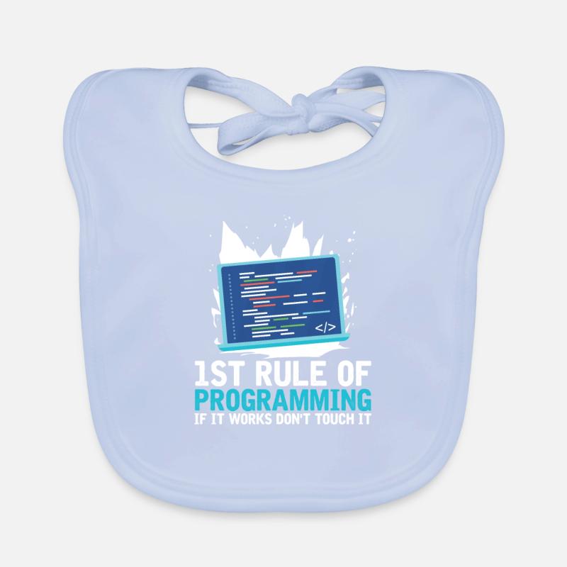 Programmer Coder Software Developer Organic Baby Bibs
