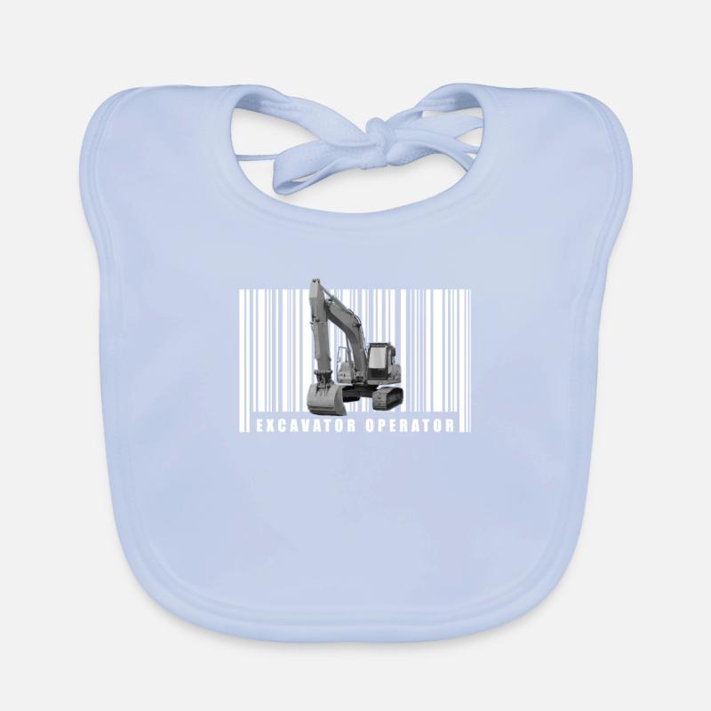 Bagger Baggerfahrer Baggerführer Baby Bio-Lätzchen