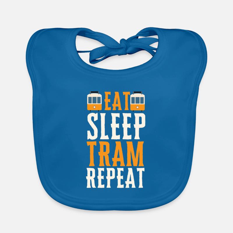 Tram Véhicule Train Tramway Trolley Téléphérique Bavoir bio Bébé