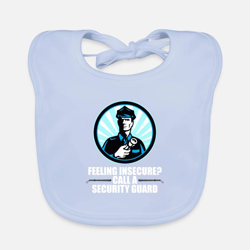 Security Wachmann Sicherheitsdienst Baby Bio-Lätzchen