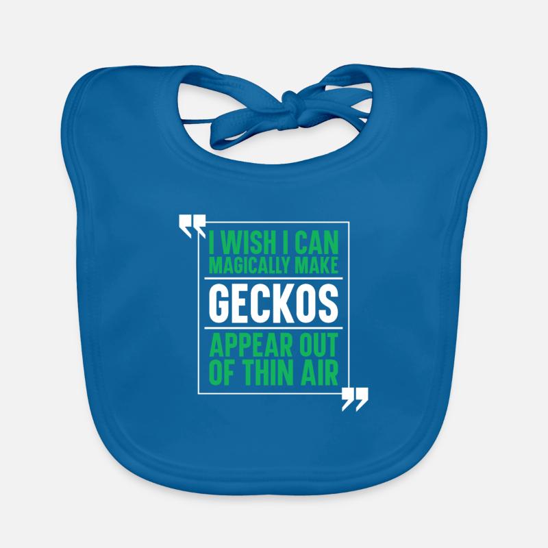 Gecke Lizard Reptile Lizard Lizard Organic Baby Bibs