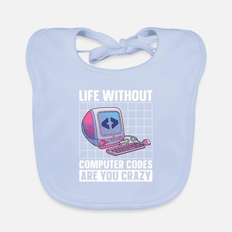 Programmer Coder Software Developer Organic Baby Bibs
