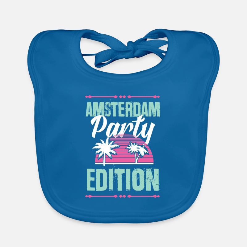 Amsterdam Party Edition Organic Baby Bibs