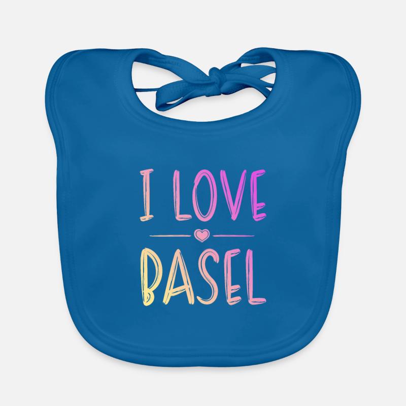 I Love Basel Baby Bio-Lätzchen
