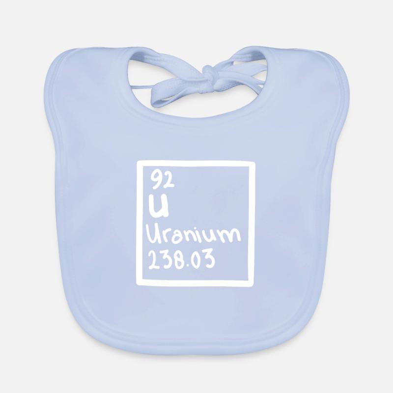 Uranium Fission Nuclear Engineering Theme Organic Baby Bibs