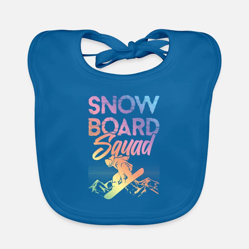 Équipe de snowboard Bavoir bio Bébé