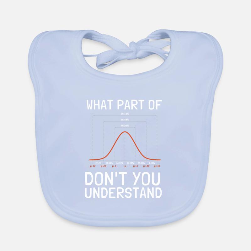 Normal Distribution Statistician Data Scientist Organic Baby Bibs