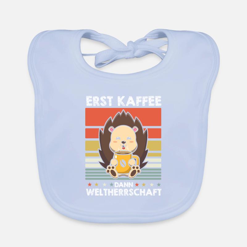 Igel Kaffee Baby Bio-Lätzchen