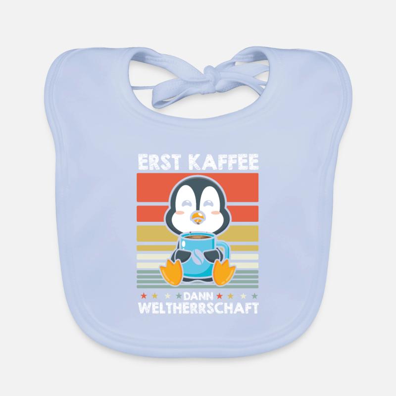 Pinguin Kaffee Baby Bio-Lätzchen